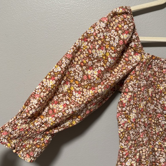 Sim and Sam Floral smock dress large - Picture 2 of 6